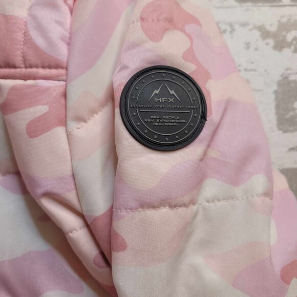 2264 HFX Youth‎ Girls Pink Camo Ski Jacket Size Large - Picture 6 of 6